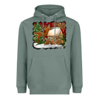 Sage Christmas cookies buffalo plaid Heavyweight Hoodie - Jasminsmagicworld