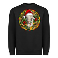 Black Christmas Goat Heavyweight Sweatshirt - RanaPortraitStore