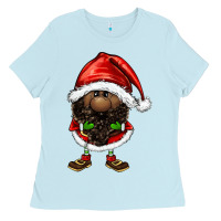 Baby Blue afro santa gnomes Ladies Tee - FaDigitalArtStudio
