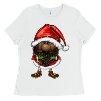 White afro santa gnomes Ladies Tee - FaDigitalArtStudio