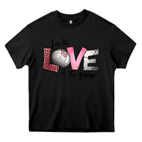 Black for the love of the game volleyball Heavy Core Tee - Jasminsmagicworld