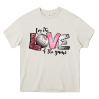 Cream for the love of the game volleyball Heavy Core Tee - Jasminsmagicworld