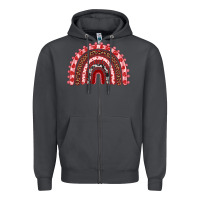 Smoke valentines day rainbow Zipper Hoodie - RanaPortraitStore