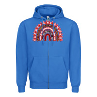 True Royal valentines day rainbow Zipper Hoodie - RanaPortraitStore