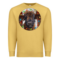 Antique Gold Western Christmas Calf Premium Sweatshirt - RanaPortraitStore