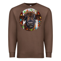 Chestnut Western Christmas Calf Premium Sweatshirt - RanaPortraitStore