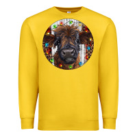 Lemon Western Christmas Calf Premium Sweatshirt - RanaPortraitStore
