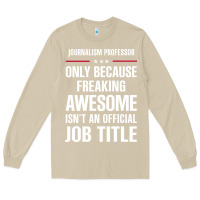 Mushroom gift for freaking awesome journalism professor Long Sleeve Tee - DesigneFamous
