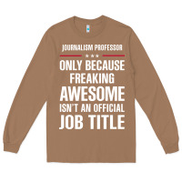 Toasted Coconut gift for freaking awesome journalism professor Long Sleeve Tee - DesigneFamous