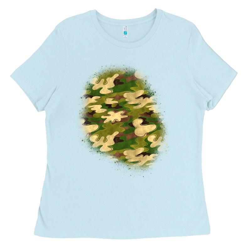 Camouflage Patch 3 Ladies Tee by BundleAndBundleShop | Teevron