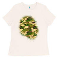 Bone camouflage patch 3 Ladies Tee - BundleAndBundleShop