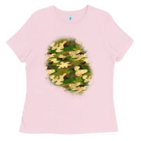 Bubblegum Pink camouflage patch 3 Ladies Tee - BundleAndBundleShop