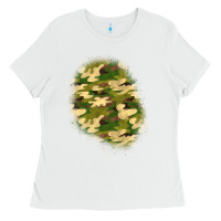 White camouflage patch 3 Ladies Tee - BundleAndBundleShop