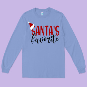 Santa's Favorite Ho Long Sleeve Tee Designed By Designefamous
