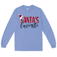 Colony Blue Santa's Favorite Ho Long Sleeve Tee - DesigneFamous