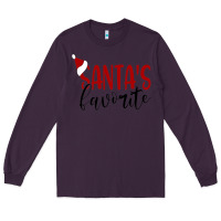 Plum Santa's Favorite Ho Long Sleeve Tee - DesigneFamous