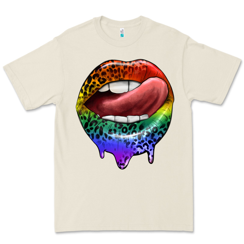 Rainbow Lips Pride Premium Tee by FaDigitalArtStudio | Teevron
