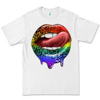 White rainbow lips pride Premium Tee - FaDigitalArtStudio