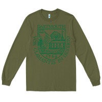 Army Green The Dartmouth, College Long Sleeve Tee - DesigneFamous