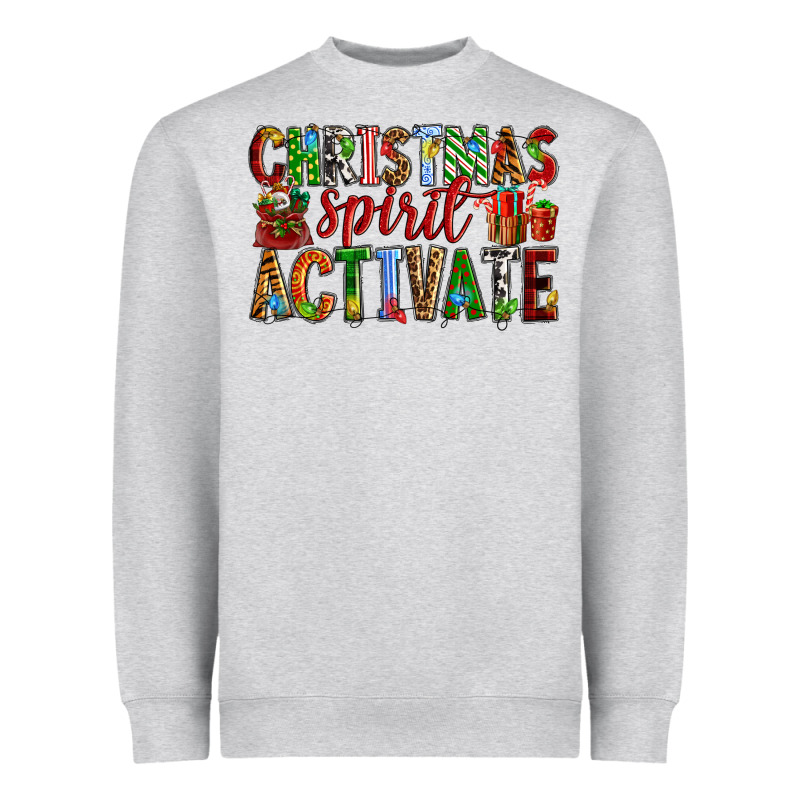 Christmas Spirit Activate Heavyweight Sweatshirt by RanaPortraitStore | Teevron