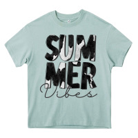 Arona Summer Vibes Black White Cowhide Heavy Core Tee - CowCowDesign