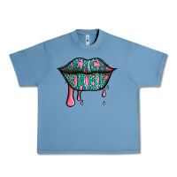 Pebble Blue beach babe leopard lips Urban Heavy Tee - Jasminsmagicworld