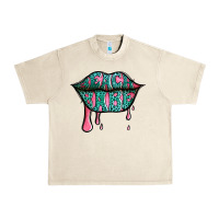 Sandshell beach babe leopard lips Urban Heavy Tee - Jasminsmagicworld