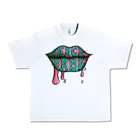 White beach babe leopard lips Urban Heavy Tee - Jasminsmagicworld