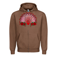 Chestnut valentines day rainbow with roses Zipper Hoodie - RanaPortraitStore
