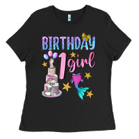 Black birthday girl 1 Ladies Tee - BundleAndBundleShop