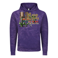 Cloud Purple merry christmas texas Vintage Hoodie - SublimationCraftShop