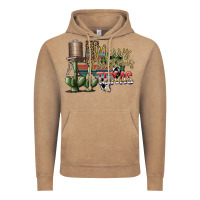 Vintage Coffee merry christmas texas Vintage Hoodie - SublimationCraftShop