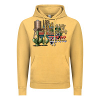 Vintage Mustard merry christmas texas Vintage Hoodie - SublimationCraftShop