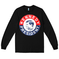 Black vintage 1960 kennedy for president Long Sleeve Tee - DesigneFamous