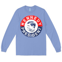 Colony Blue vintage 1960 kennedy for president Long Sleeve Tee - DesigneFamous