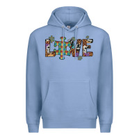 Colony Blue love autism awareness leopard cowhide Premium Hoodie - Artiststas