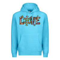 Ocean Blue love autism awareness leopard cowhide Premium Hoodie - Artiststas