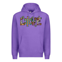 Purple love autism awareness leopard cowhide Premium Hoodie - Artiststas