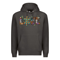 Smoke love autism awareness leopard cowhide Premium Hoodie - Artiststas
