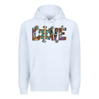 White love autism awareness leopard cowhide Premium Hoodie - Artiststas