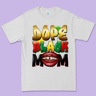 Dope Black Mom Premium Tee Designed By Fadigitalartstudio