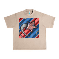 French Oak stripes & stars seamless pattern Urban Heavy Tee - BundleAndBundleShop