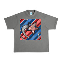 Tornado stripes & stars seamless pattern Urban Heavy Tee - BundleAndBundleShop