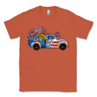 Copper USA 4th of July Sunflower Truck Classic Tee - Jasminsmagicworld