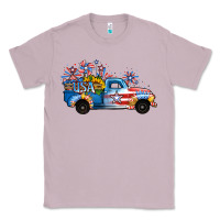 Lilac USA 4th of July Sunflower Truck Classic Tee - Jasminsmagicworld