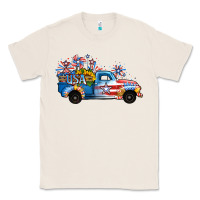 Natural USA 4th of July Sunflower Truck Classic Tee - Jasminsmagicworld