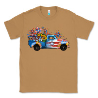 Toasted Coconut USA 4th of July Sunflower Truck Classic Tee - Jasminsmagicworld