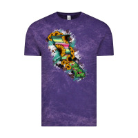 Cloud Purple Baja California State Of Mexico Map Vintage Tee - RanaPortraitStore