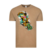 Vintage Coffee Baja California State Of Mexico Map Vintage Tee - RanaPortraitStore