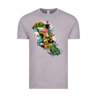 Vintage Zinc Baja California State Of Mexico Map Vintage Tee - RanaPortraitStore